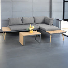 Load image into Gallery viewer, Belmont Metal and Contemporary Poly-Wood Sectional Corner Garden Set