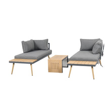 Load image into Gallery viewer, Belmont Metal and Contemporary Poly-Wood Sectional Corner Garden Set