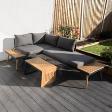 Load image into Gallery viewer, Belmont Metal and Contemporary Poly-Wood Sectional Corner Garden Set