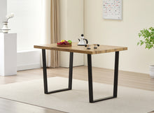 Load image into Gallery viewer, Colorado Oak Dining Table with Industrial Black Legs