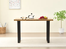 Load image into Gallery viewer, Colorado Oak Dining Table with Industrial Black Legs