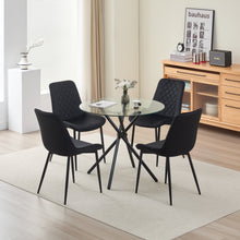 Load image into Gallery viewer, New York Dining Table with 4 Amelia Velvet Chairs