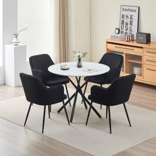 Load image into Gallery viewer, Seattle Dining Table with 4 Charlotte Velvet Chairs
