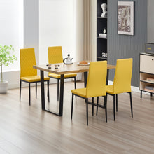 Load image into Gallery viewer, Colorado Dining Table with 4 Emily Leather Chairs