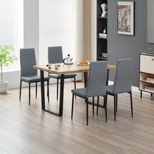 Load image into Gallery viewer, Colorado Dining Table with 4 Emily Leather Chairs