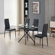 Load image into Gallery viewer, Miami Dining Table with 4 Emily Leather Chairs