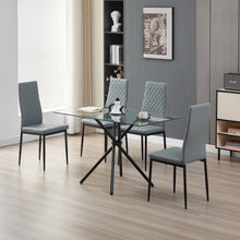 Load image into Gallery viewer, Miami Dining Table with 4 Emily Leather Chairs