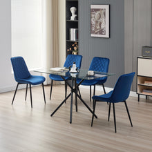 Load image into Gallery viewer, Miami Dining Table with 4 Amelia Velvet Chairs
