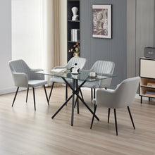 Load image into Gallery viewer, Miami Dining Table with 4 Charlotte Velvet Chairs
