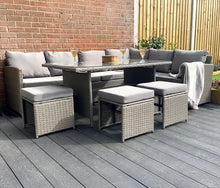 Load image into Gallery viewer, The Knutsford 9 Seat Corner Rattan Dining Set
