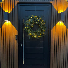 Load image into Gallery viewer, 60cm Premium Mixed branch prelit Green Wreath - with timer