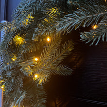 Load image into Gallery viewer, 60cm Premium Mixed branch prelit Green Wreath - with timer