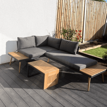 Load image into Gallery viewer, Belmont Metal and Contemporary Poly-Wood Sectional Corner Garden Set