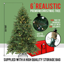 Load image into Gallery viewer, Richmond Fir Winter Pre-Lit Artificial Christmas Tree