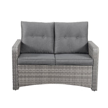 Load image into Gallery viewer, The Leigh 4 Seat Rattan Sofa Lounge Set