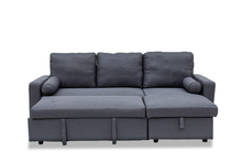 Load image into Gallery viewer, Manhattan Grey 3 Seat Corner Sofa Bed Set - Left or Right