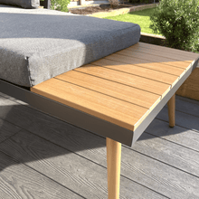 Load image into Gallery viewer, Belmont Metal and Contemporary Poly-Wood Sectional Corner Garden Set