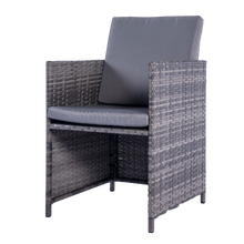 Load image into Gallery viewer, Milano 9 Piece Rattan Cube Dining Set - Grey