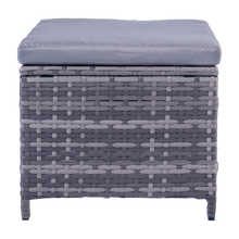 Load image into Gallery viewer, Milano 9 Piece Rattan Cube Dining Set - Grey