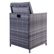 Load image into Gallery viewer, Milano 9 Piece Rattan Cube Dining Set - Grey