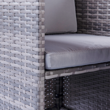 Load image into Gallery viewer, Milano 9 Piece Rattan Cube Dining Set - Grey