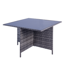 Load image into Gallery viewer, Milano 9 Piece Rattan Cube Dining Set - Grey