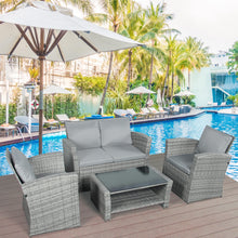 Load image into Gallery viewer, The Wilmslow 4 Seat Rattan Sofa Lounge Set