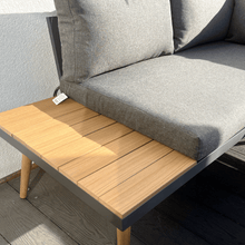 Load image into Gallery viewer, Belmont Metal and Contemporary Poly-Wood Sectional Corner Garden Set