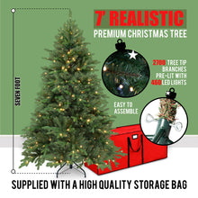 Load image into Gallery viewer, Richmond Fir Winter Pre-Lit Artificial Christmas Tree