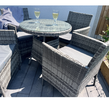 Load image into Gallery viewer, Amazon 5-Piece Rattan Wicker Relaxed Garden Dining Set