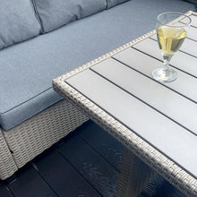 Load image into Gallery viewer, York 8 Seat grey rattan corner sofa dining set