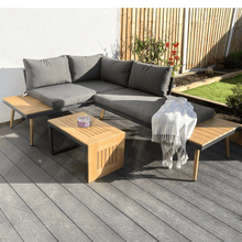 Load image into Gallery viewer, Belmont Metal and Contemporary Poly-Wood Sectional Corner Garden Set