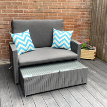 Load image into Gallery viewer, Oasis 2 Seater Garden Patio Outdoor Rattan Furniture Sofa Sun Lounger Daybed