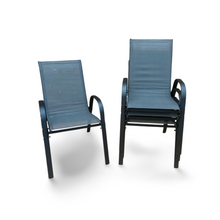 Load image into Gallery viewer, Grey Stacking Garden Dining Chairs