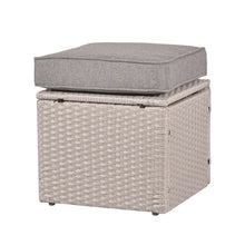 Load image into Gallery viewer, York 8 Seat grey rattan corner sofa dining set