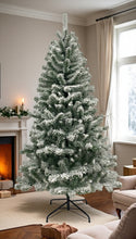 Load image into Gallery viewer, 6FT Premium Snow Filled Grand Fir Full Artificial Christmas Tree 1000 Branch Tips