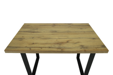 Load image into Gallery viewer, Colorado Oak Dining Table with Industrial Black Legs