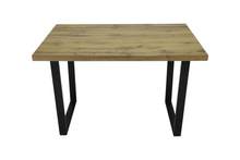 Load image into Gallery viewer, Colorado Oak Dining Table with Industrial Black Legs
