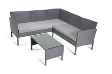 Load image into Gallery viewer, The Lakewood Grey Corner Rattan Set - 5 Seat