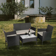 Load image into Gallery viewer, Amazon 4 Piece Garden Rattan Set