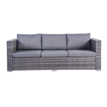 Load image into Gallery viewer, Dunham Grey 4 Seat Rattan Sofa Set with Coffee Table