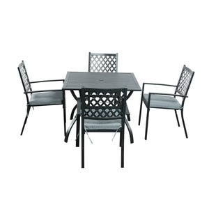 4 Seat Dining Set with 3 Chair Designs