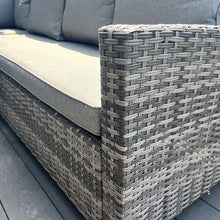 Load image into Gallery viewer, The Croft 8 Seat Corner Gas Firepit Rattan Dining Set
