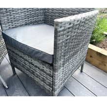 Load image into Gallery viewer, Amazon Wicker Rattan Natural Bistro Set with outdoor cushion

