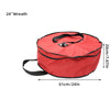 Christmas Wreath Decoration Zip Up Sack Fabric Storage Bag