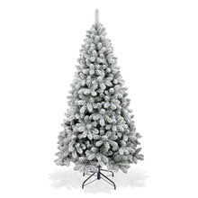 Load image into Gallery viewer, 6FT Premium Snow Filled Grand Fir Full Artificial Christmas Tree 1000 Branch Tips
