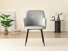 Load image into Gallery viewer, Miami Dining Table with 4 Charlotte Velvet Chairs
