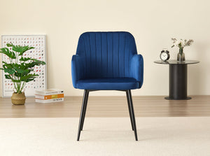 Miami Dining Table with 4 Charlotte Velvet Chairs