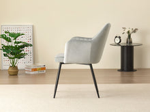 Load image into Gallery viewer, Miami Dining Table with 4 Charlotte Velvet Chairs
