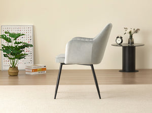 Miami Dining Table with 4 Charlotte Velvet Chairs